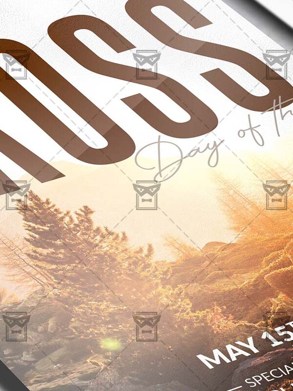 Cross Church Template - Flyer PSD + Instagram Ready Size