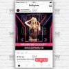Grand Bar Opening Template - Flyer PSD + Instagram Ready Size