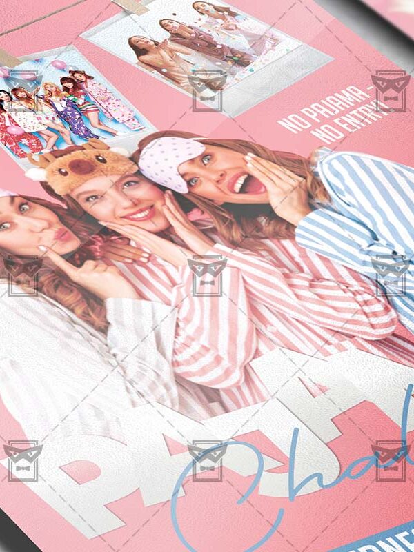 Pajamas Challenge Template - Flyer PSD + Instagram Ready Size