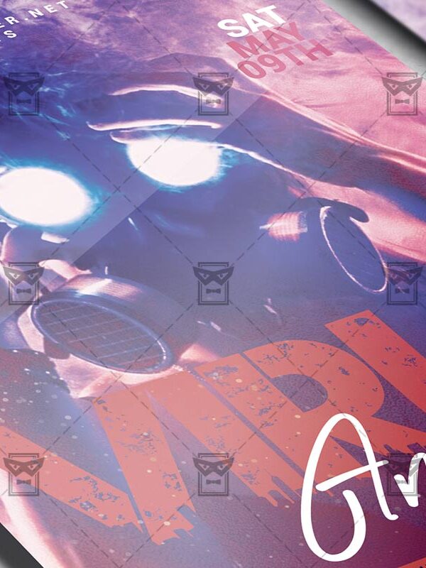 Anti Virus Online Party - Flyer PSD Template