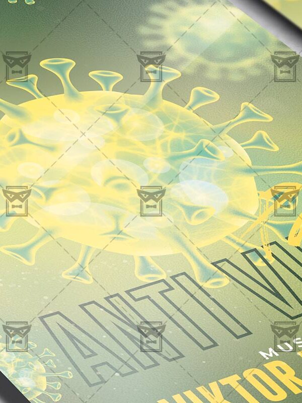 Anti Virus Party - Flyer PSD Template