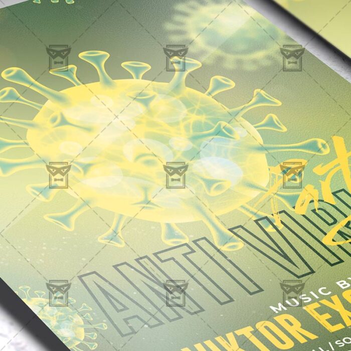 Anti Virus Party - Flyer PSD Template
