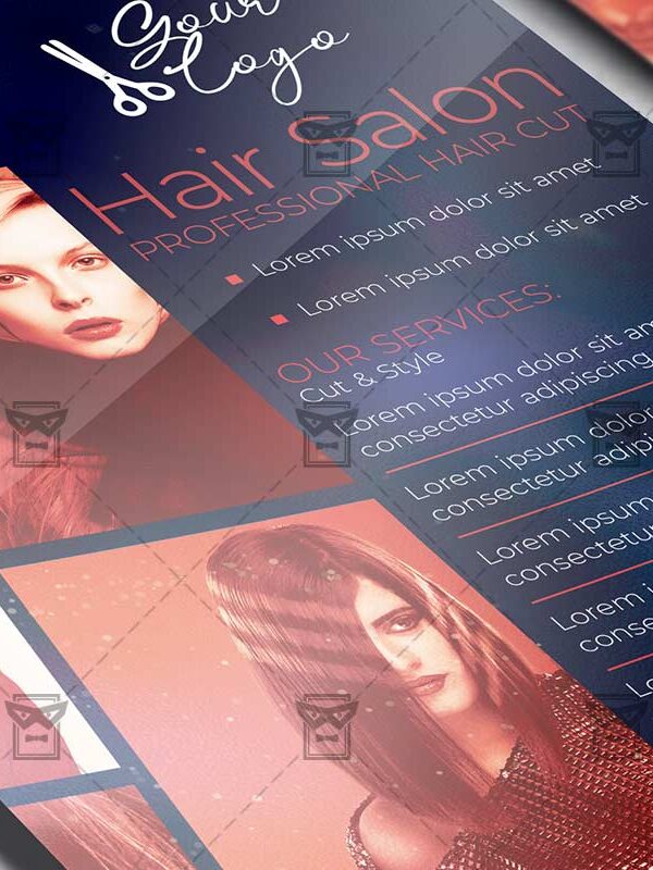 Hair Dresser - Flyer PSD Template