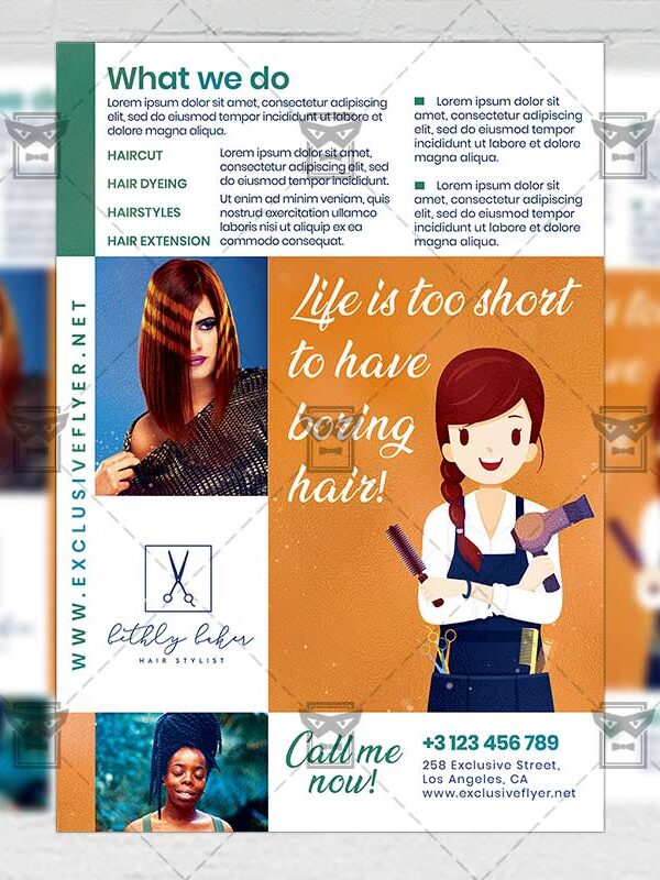 Hair Salon - Flyer PSD Template