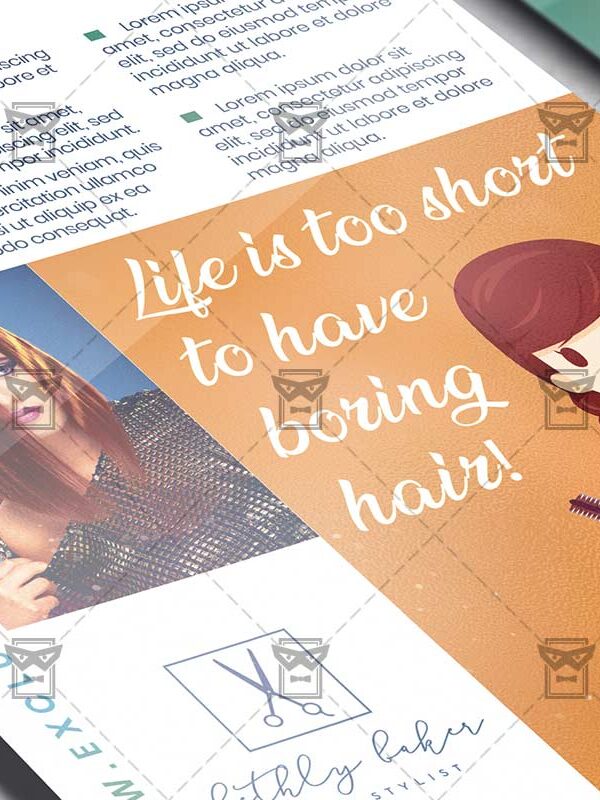Hair Salon - Flyer PSD Template