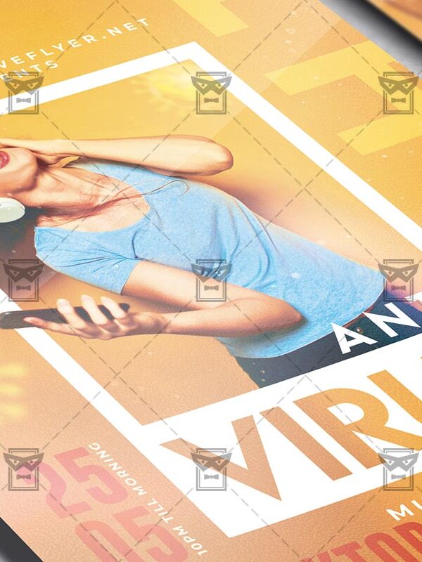 Anti Virus Night - Flyer PSD Template