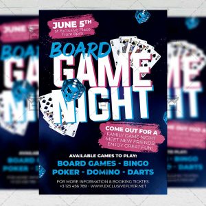 Board Game Night - Flyer PSD Template