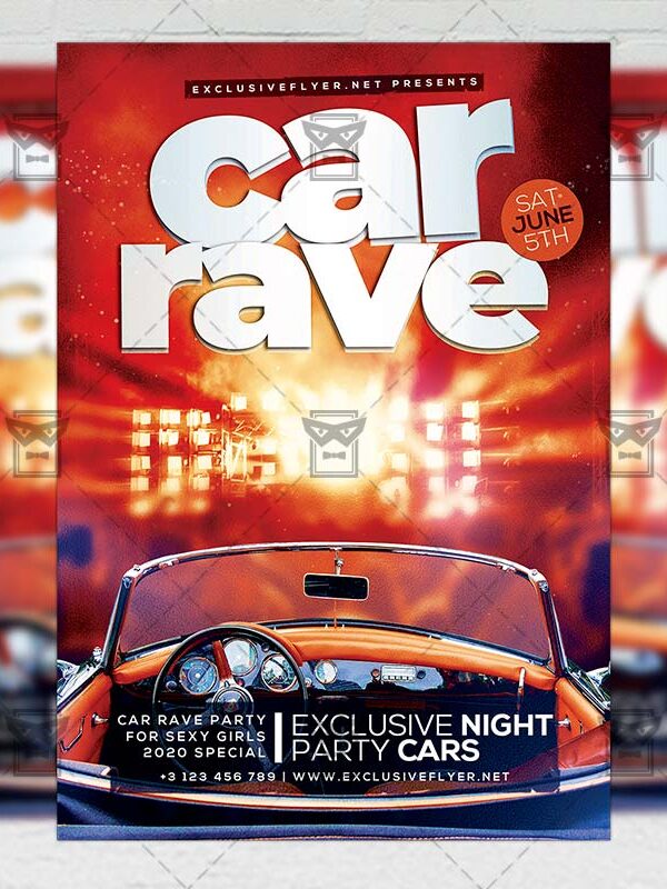 Car Rave - Flyer PSD Template