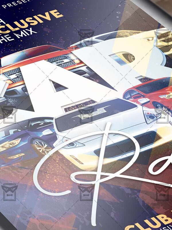 Car Rave Night - Flyer PSD Template