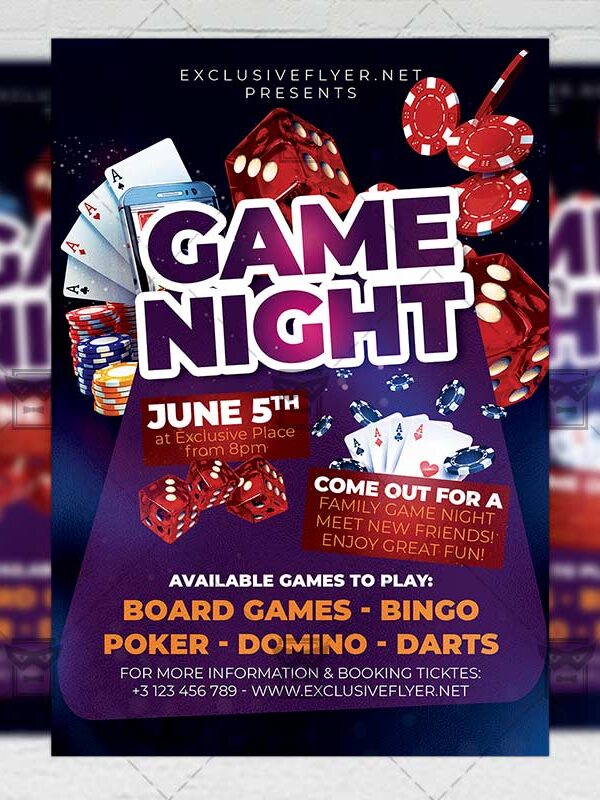 Game Night - Flyer PSD Template