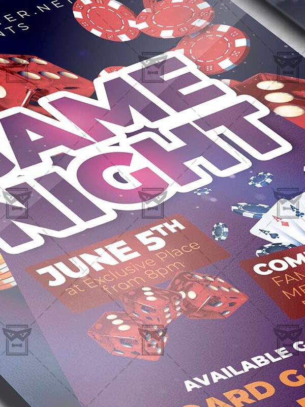 Game Night - Flyer PSD Template