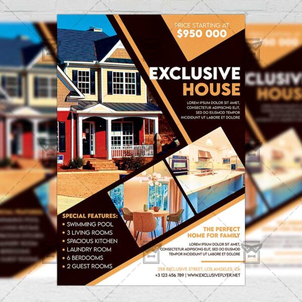 Real Estate - Flyer PSD Template