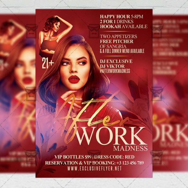 After Work Madness - Flyer PSD Template