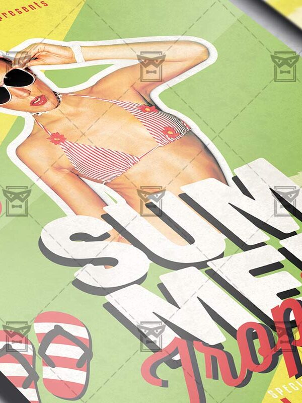 Tropical Summer - Flyer PSD Template