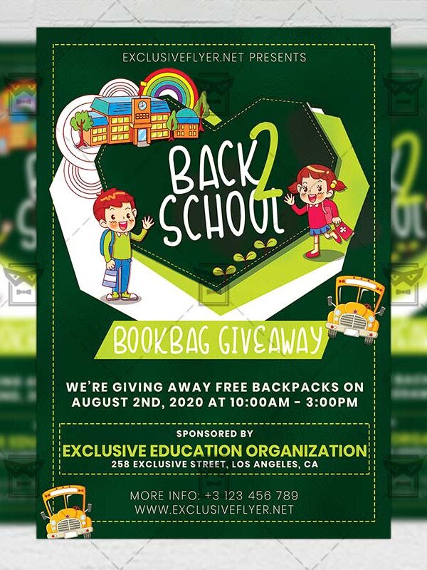 Back to School - Flyer PSD Template