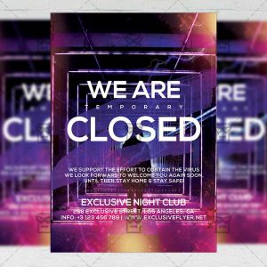 Club Closed - Flyer PSD Template