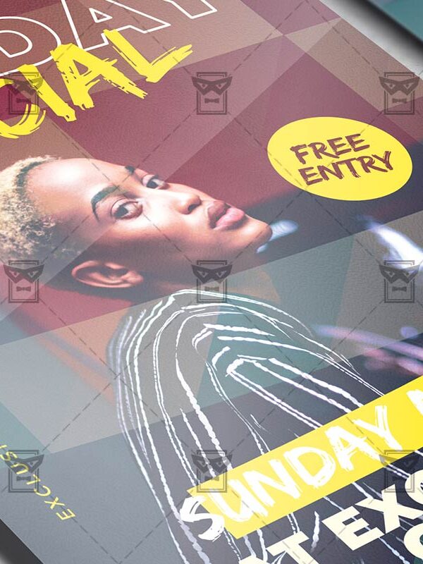 Sunday Social - Flyer PSD Template