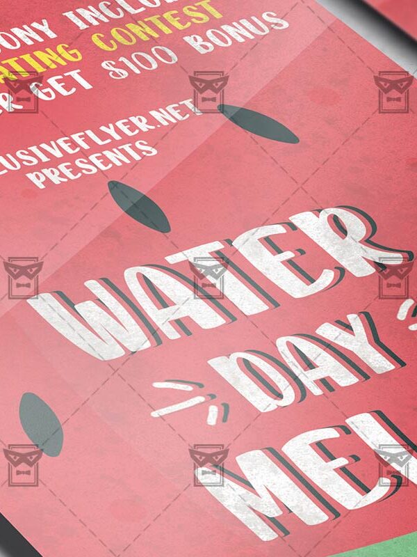 Watermelon Day - Flyer PSD Template