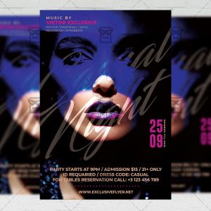 Casual Night - Flyer PSD Template