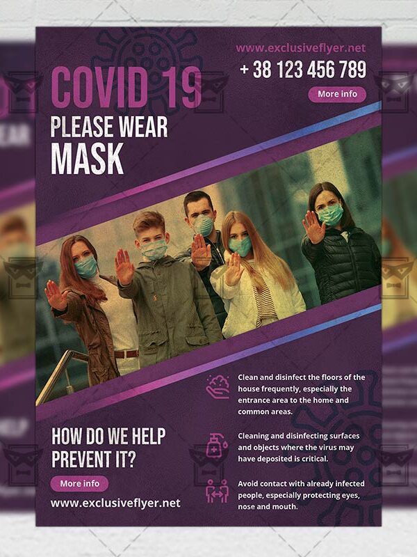 Coronavirus - Flyer PSD Template