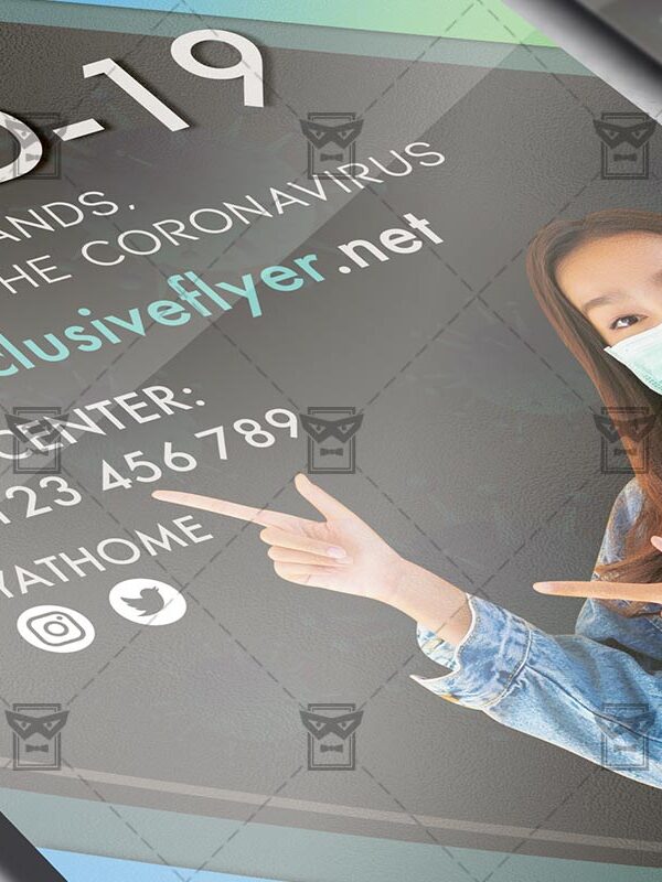 Covid-19 - Flyer PSD Template