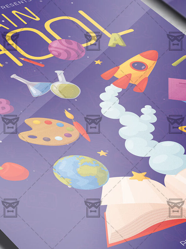 School Again - Flyer PSD Template