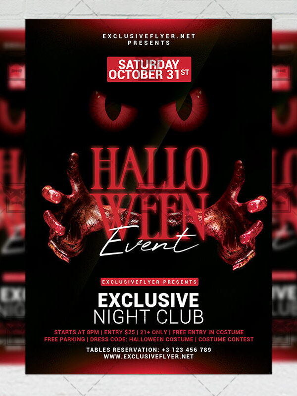 Halloween Event - Flyer PSD Template