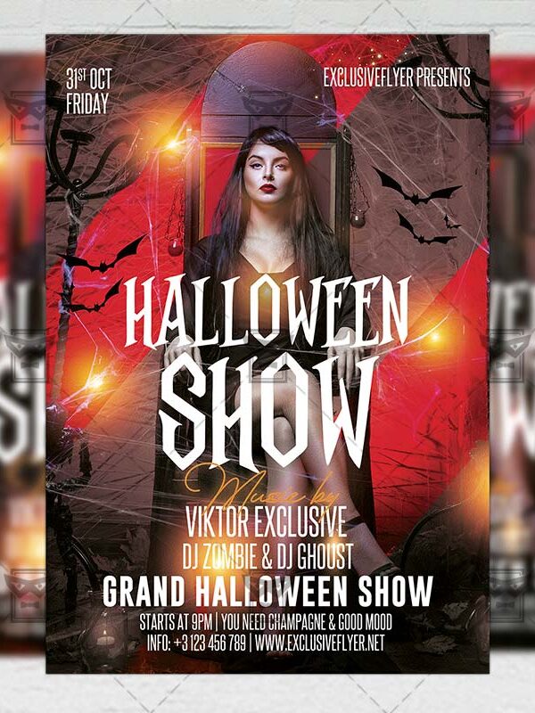 Halloween Show - Flyer PSD Template