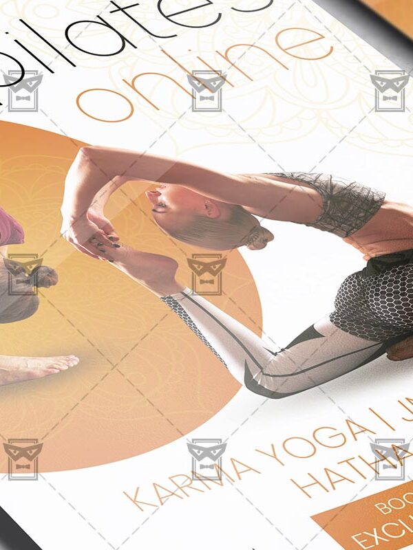 Online Pilates - Flyer PSD Template