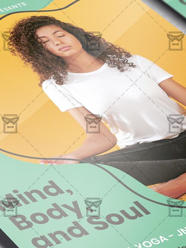 Online Yoga - Flyer PSD Template