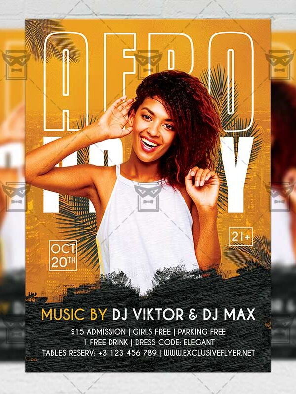 Afro Party - Flyer PSD Template