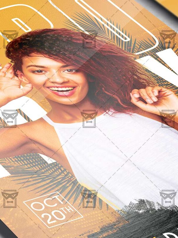 Afro Party - Flyer PSD Template