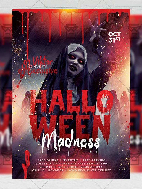 Halloween Madness - Flyer PSD Template