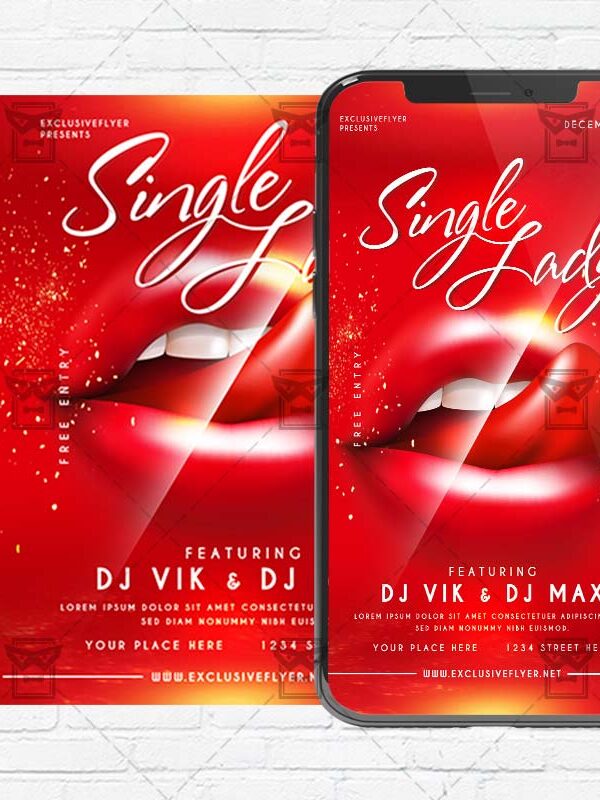 Single Lady - Flyer PSD Template
