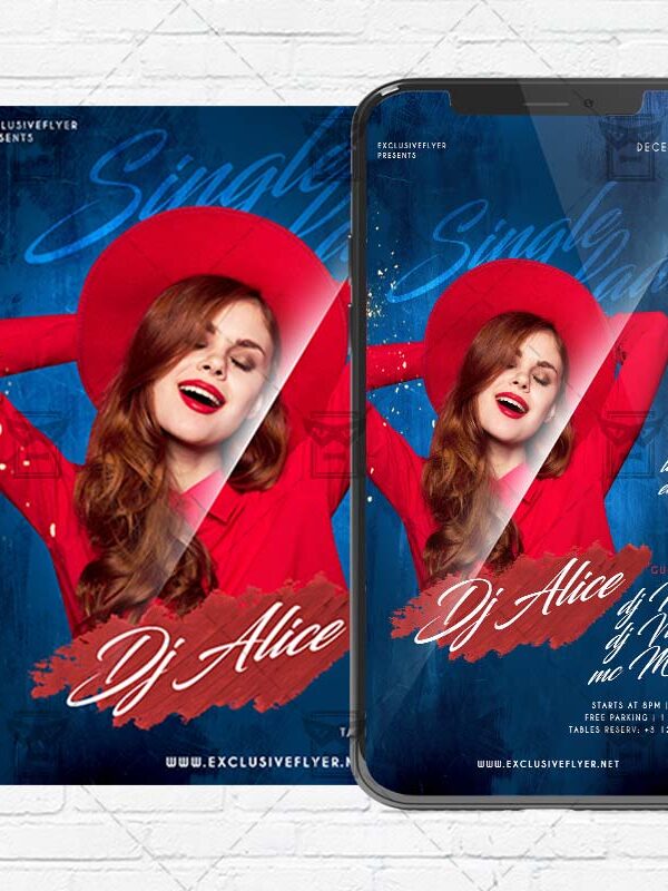 Single Ladies - Instagram Post and Stories PSD Template