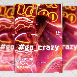 Go Crazy Night - Flyer PSD Template