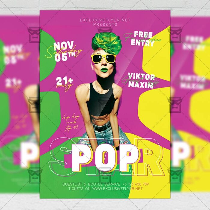 Pop Star - Flyer PSD Template