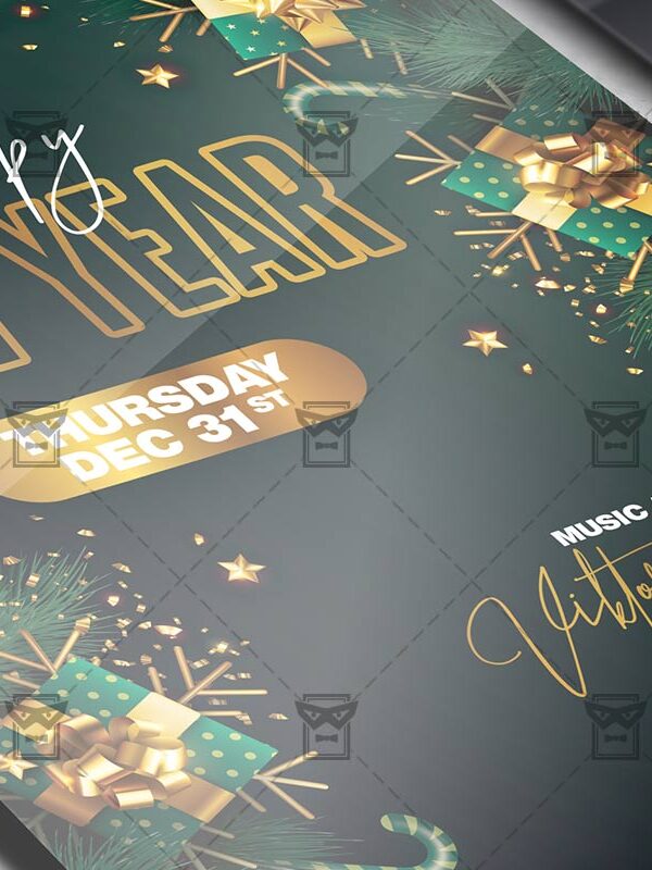 Happy New Year - Flyer PSD Template