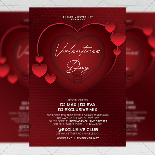 Download Happy Valentines Day Flyer Psd Template Exclusiveflyer