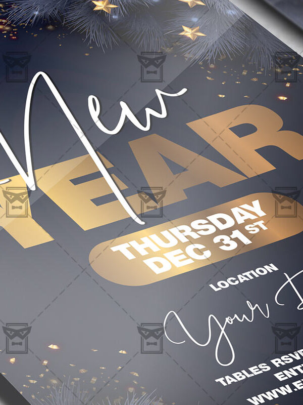 New Year - Flyer PSD Template