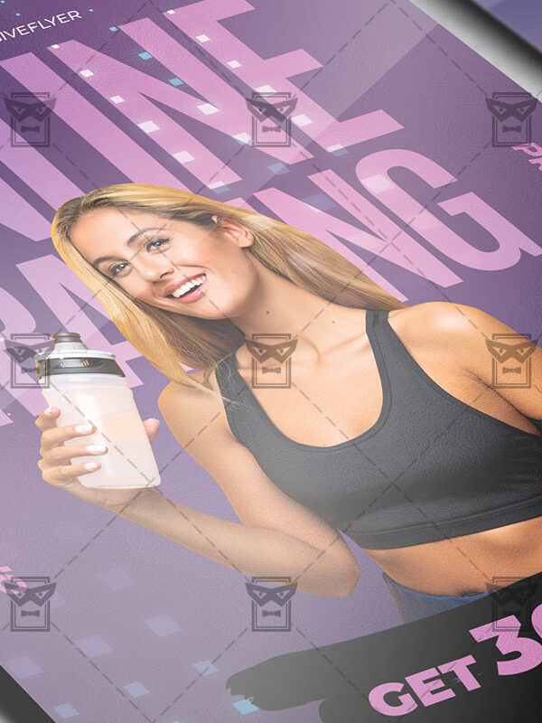 Online Training - Flyer PSD Template