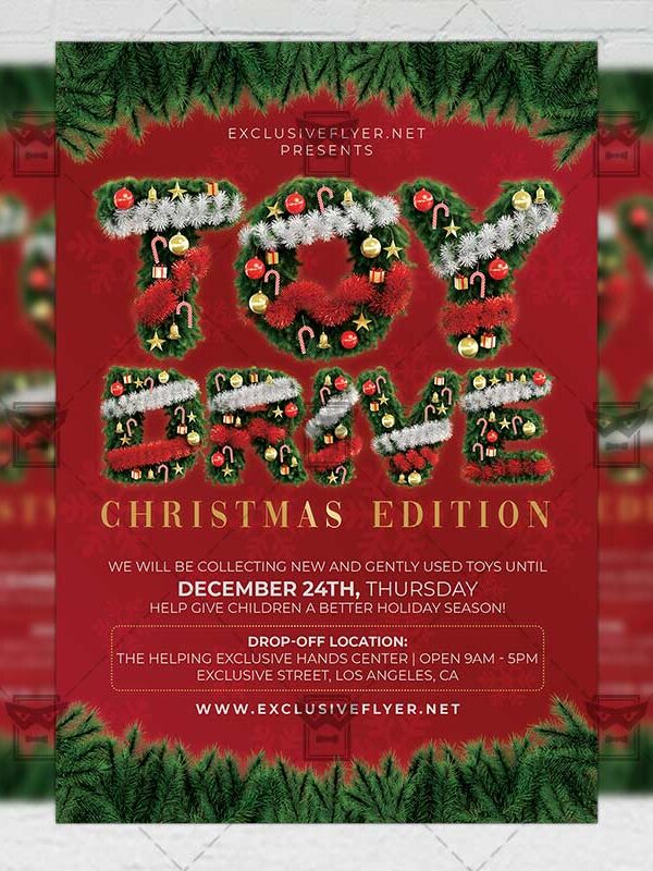 Toy Drive - Flyer PSD Template