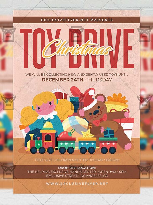 Toys Drive - Flyer PSD Template