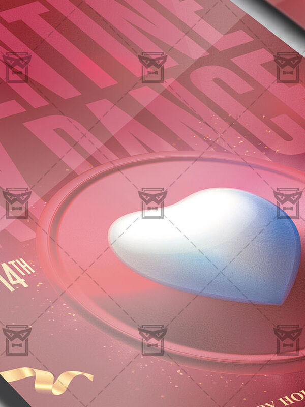 Valentine Day Dance - Flyer PSD Template