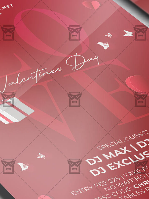 Valentines Day - Flyer PSD Template
