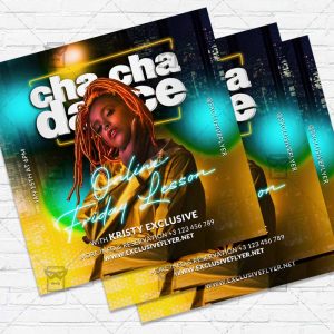 Cha Cha Dance - Flyer PSD Template