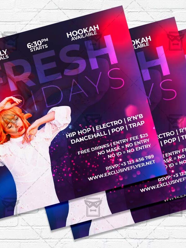 Fresh Fridays- Flyer PSD Template