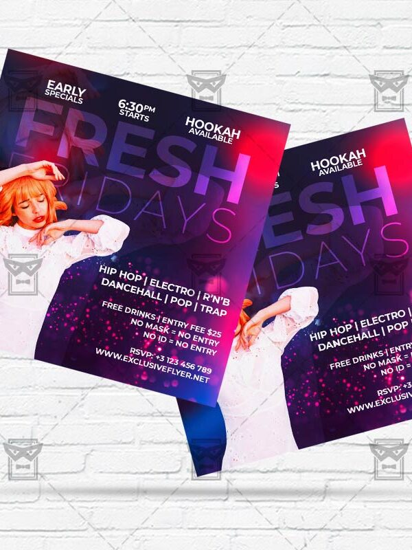 Fresh Fridays- Flyer PSD Template