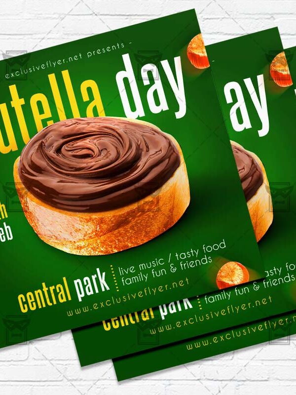Nutella Day- Flyer PSD Template