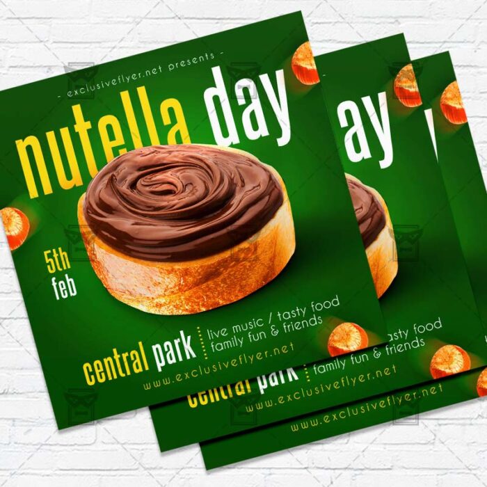 Nutella Day- Flyer PSD Template